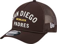 New Era Men's New Era  Dark Brown San Diego Padres Minimalist 9FORTY A-Frame Adjustable Hat