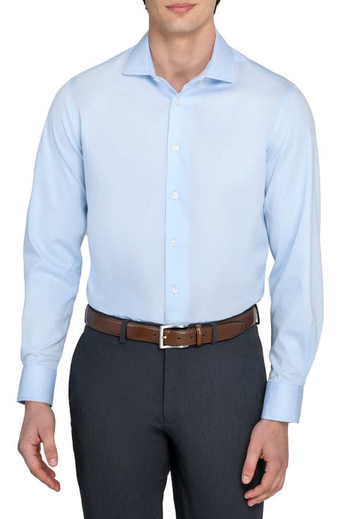 Slim Fit Solid Reworked Dress Shirt