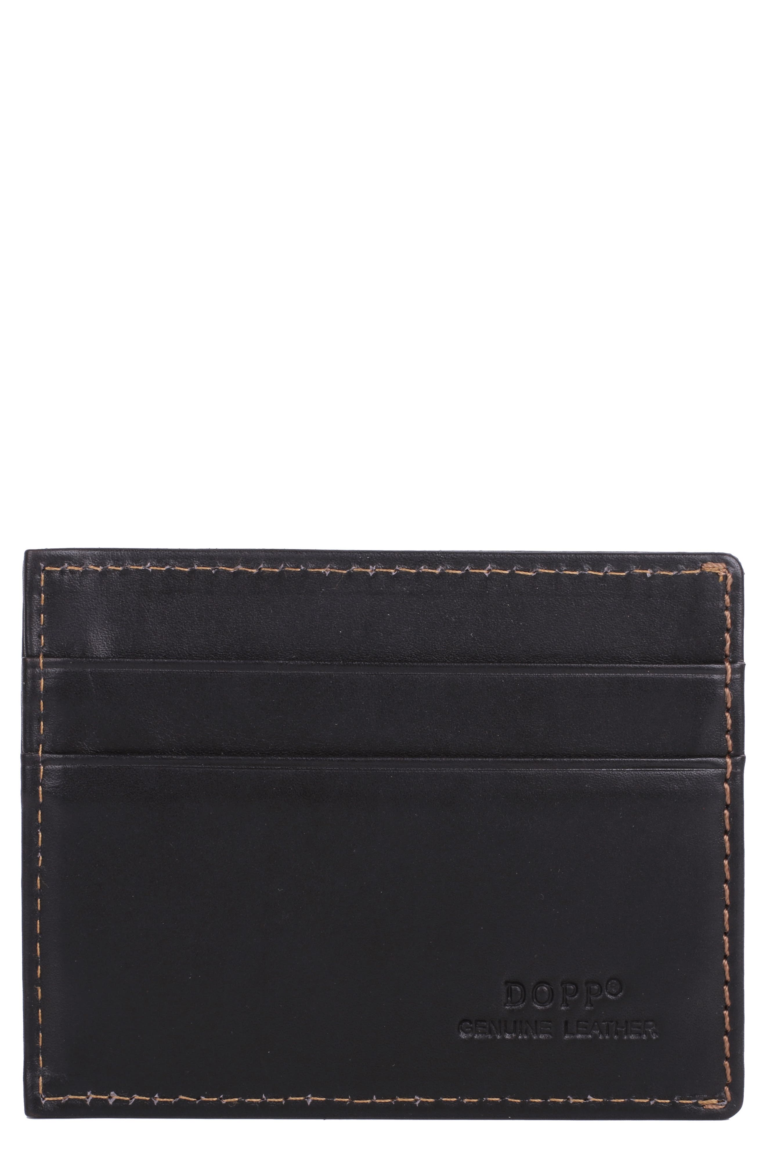 Leather Front Pocket Money Clip Wallet