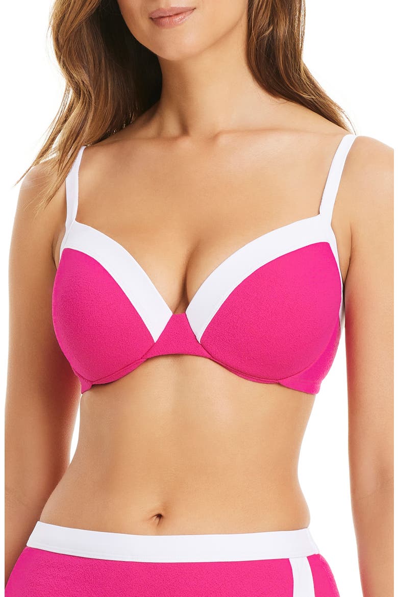 Underwire Bikini Top, Main, color, PINK PUNCH