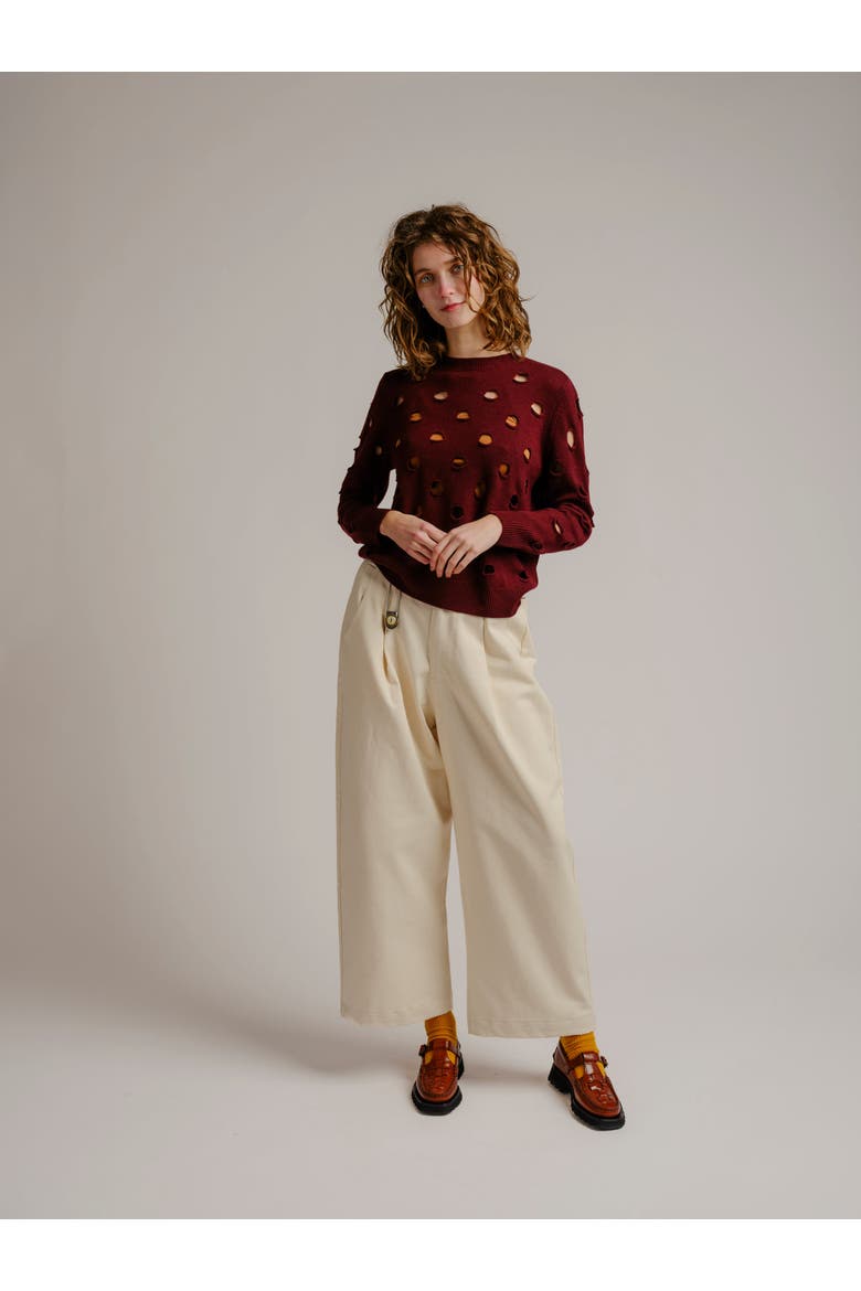Bind Off Merino Crew Sweater, Alternate, color, Nightshade