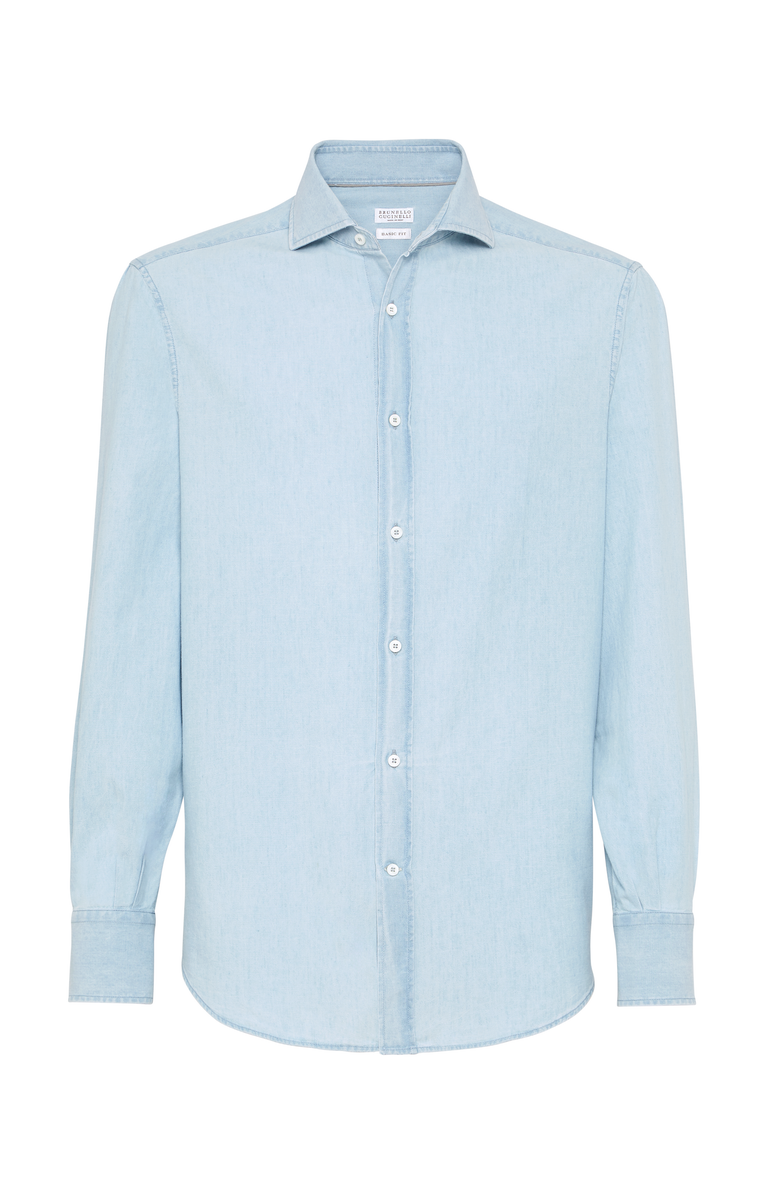 Brunello Cucinelli Chambray shirt, Main, color, 