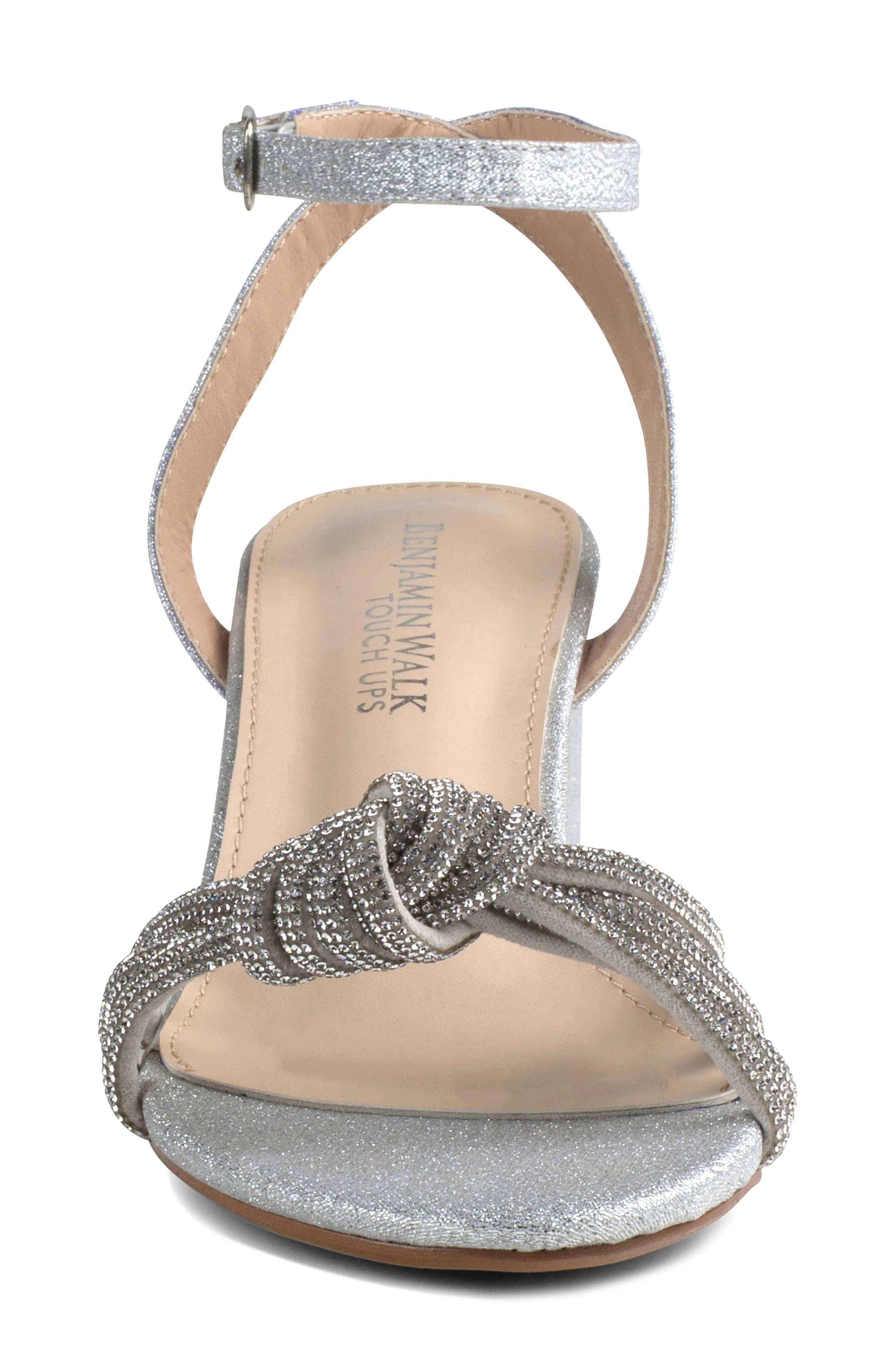 Touch Ups Libra Ankle Strap Sandal, Alternate, color, Silver