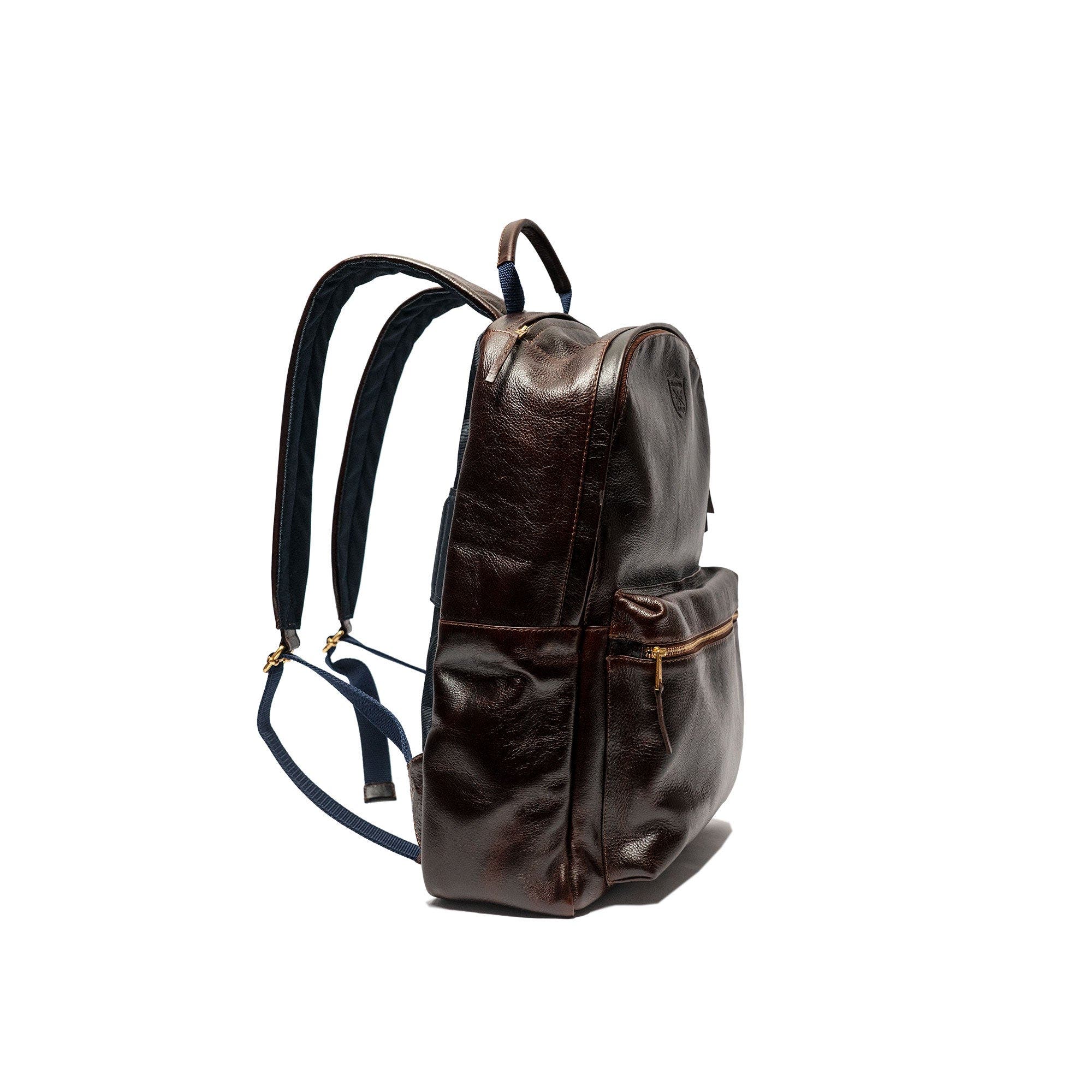 SABANDIJA Duke Leather Backpack, Alternate, color, Tobacco