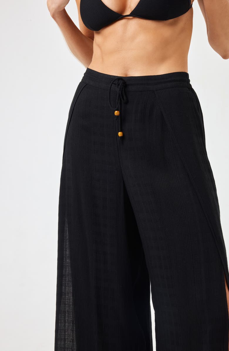 LSPACE Cali Wide Leg Slit Cover-Up Pants, Alternate, color, 