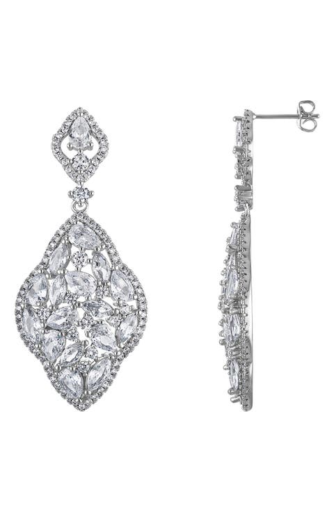 Cubic Zirconia Drop Earrings