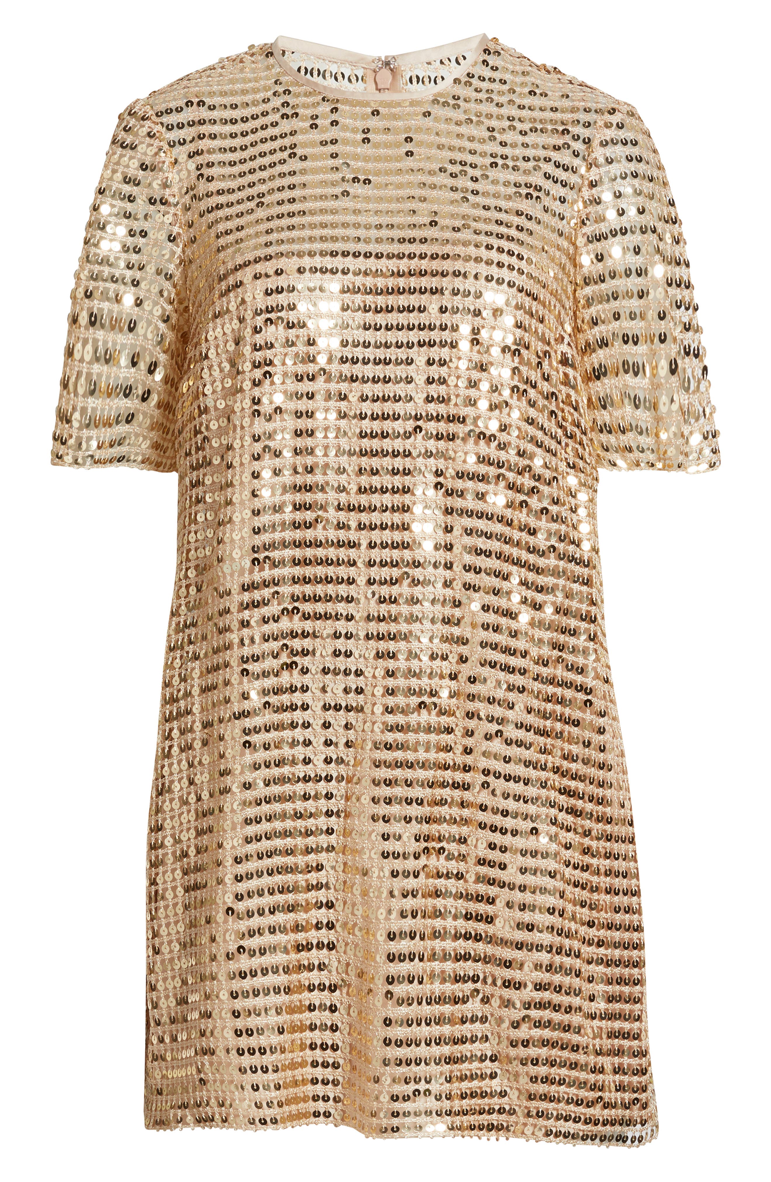 rose gold sequin t shirt dress OYOANGLE Women's Star Short Sleeve T-Shirt – Drop Shoulder, Crew Neck, Glitter Concert Dress, Summer Casual rose gold dress