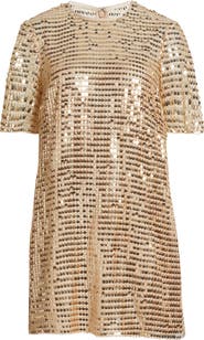 Saylor Stara Sequin Cocktail Shift Minidress