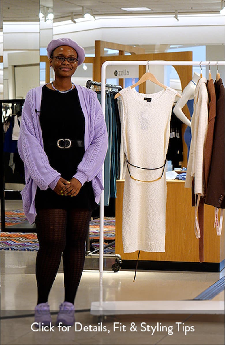 Bouclé Knit Sheath Dress, sales video thumbnail