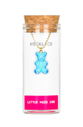 Little Miss Zoe Gummy Bear Charm Necklace in Gift Bottle