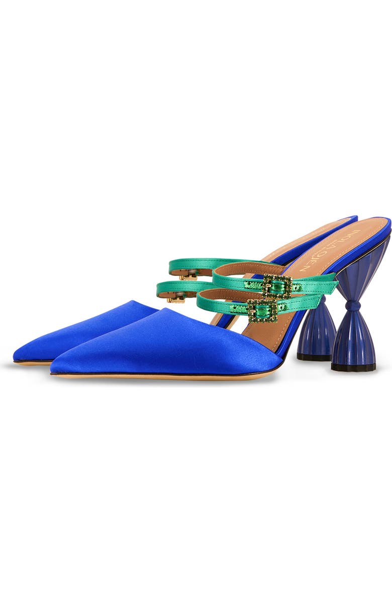 INOLA OJÉN Lolita Pointy Toe Crystal Mule, Alternate, color, Peacock