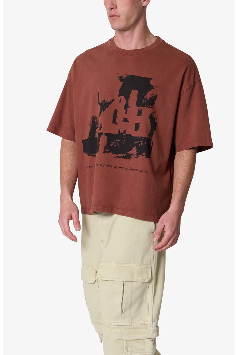 Fading Away Graphic T-Shirt, Alternate, color, BRICK