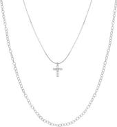 Bearfruit Jewelry 18K Gold Plated Sterling Silver Minimal Grace Necklace Set Gift Idea