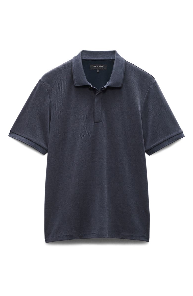rag & bone Slim Fit Tech Piqué Polo, Alternate, color, Sal