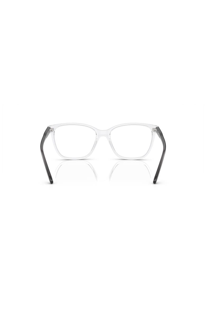53mm Rectangle optical glasses, Alternate, color, Transparent
