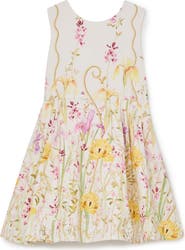 Reiss Fern Floral-Print Cotton Dress