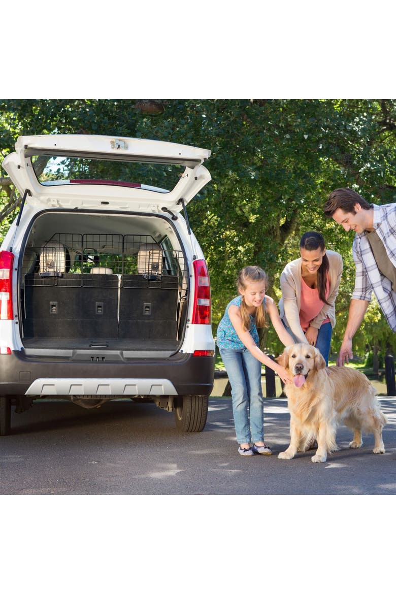 Adjustable Heavy-Duty Mesh Dog Car Barrier, Alternate, color, Black