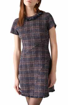 LK Bennett Alba Tweed Fringe Minidress