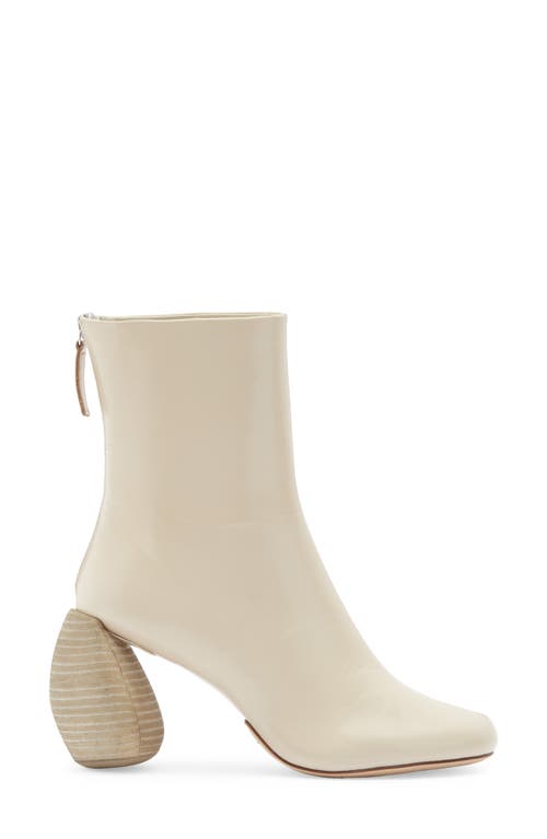 Cult Gaia Ryan Stacked Heel Boot In Neutral
