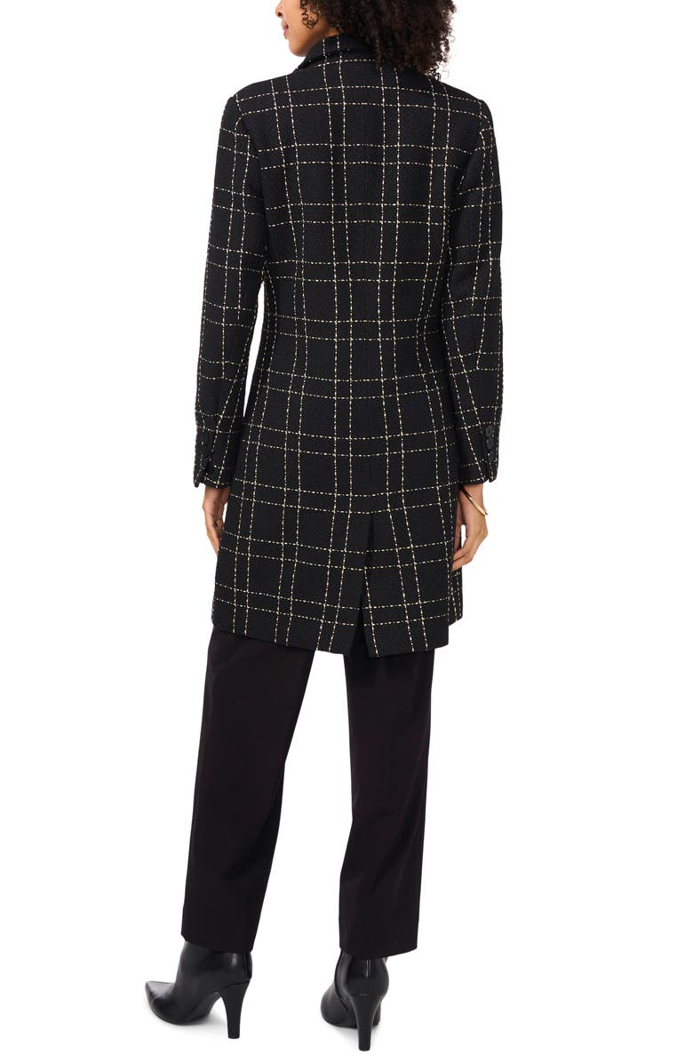 Vince Camuto Windowpane Bouclé Coat, Alternate, color,
