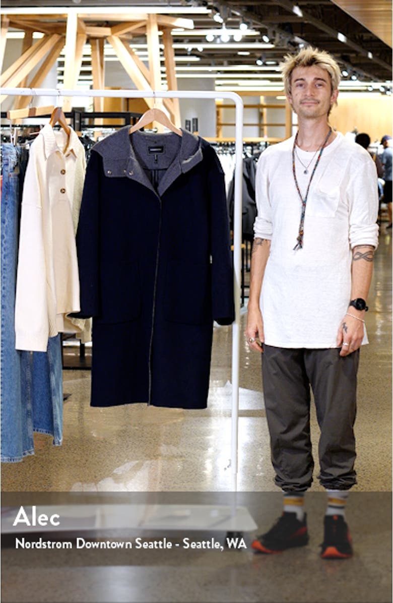 Hooded Longline Stadium Coat, sales video thumbnail