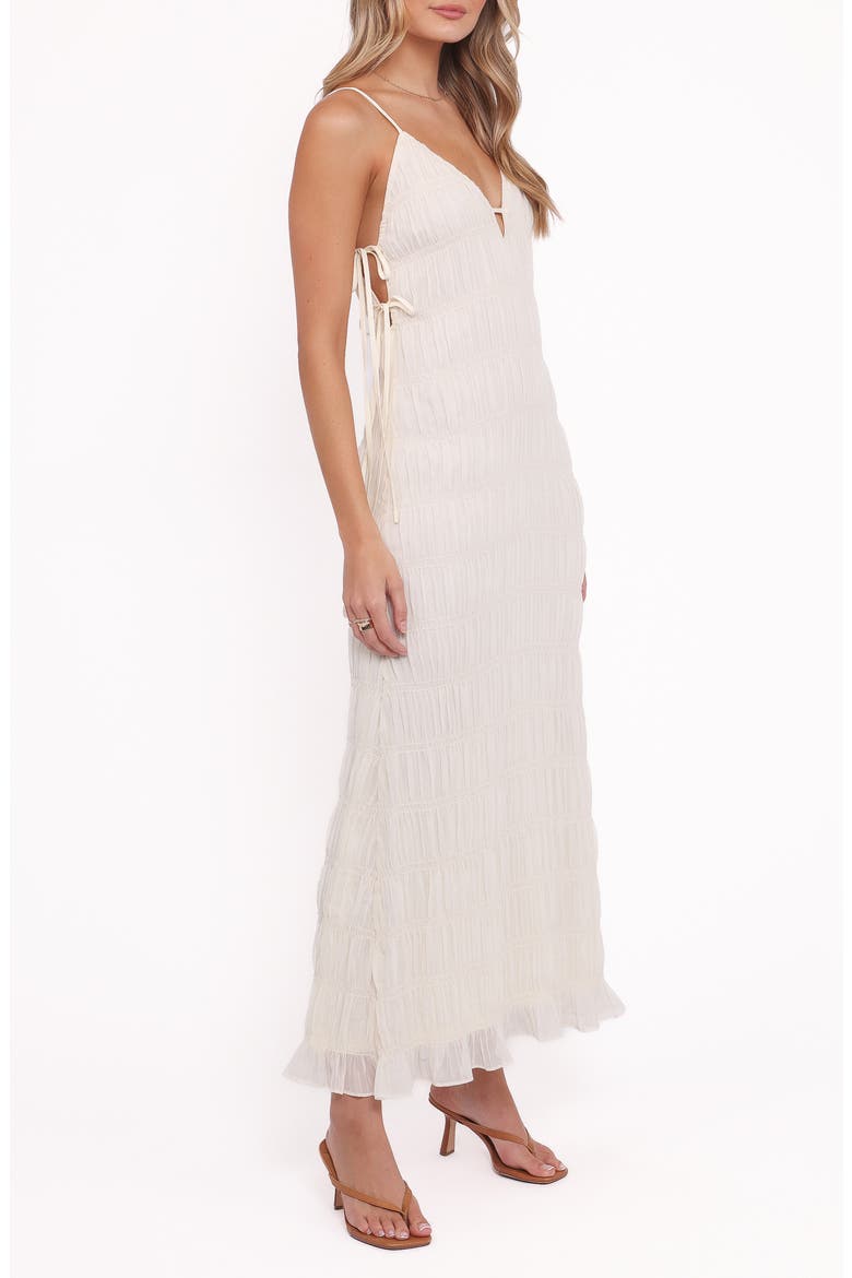 Seraphine Shirred Sleeveless Maxi Dress, Alternate, color, CREAM