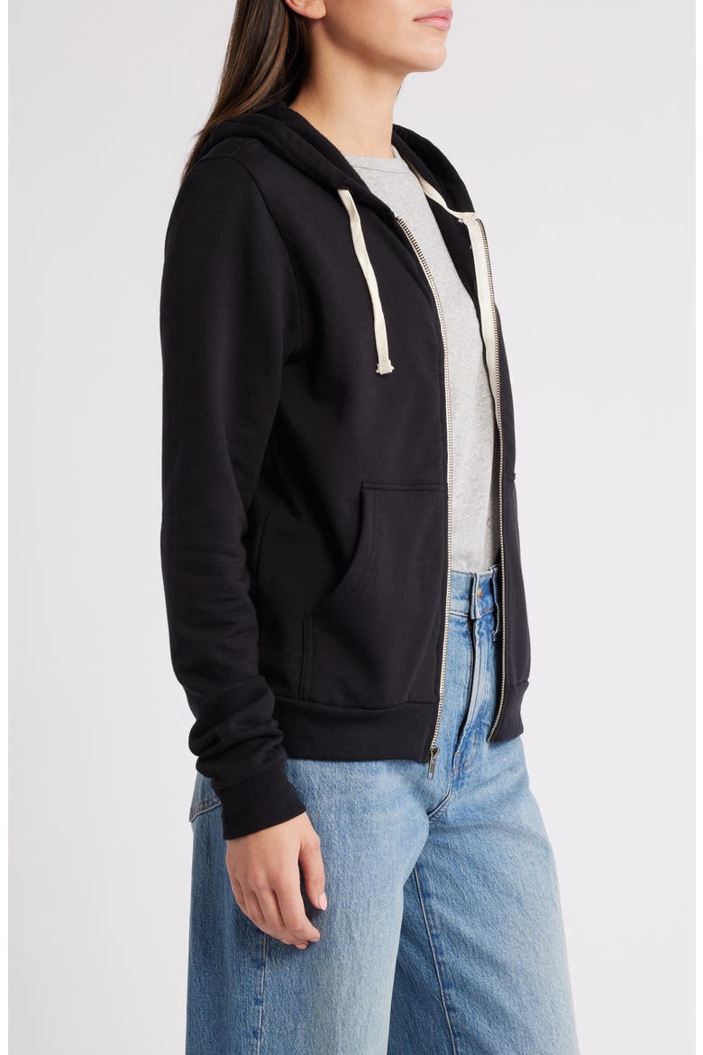 Afternoon Full Zip Hoodie, Alternate, color, BLACK