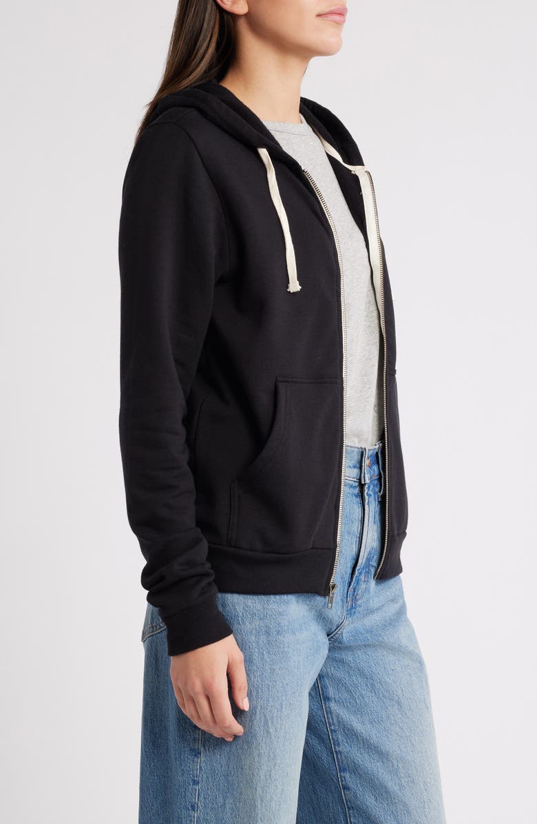 Marine Layer Afternoon Full Zip Hoodie, Alternate, color, Black