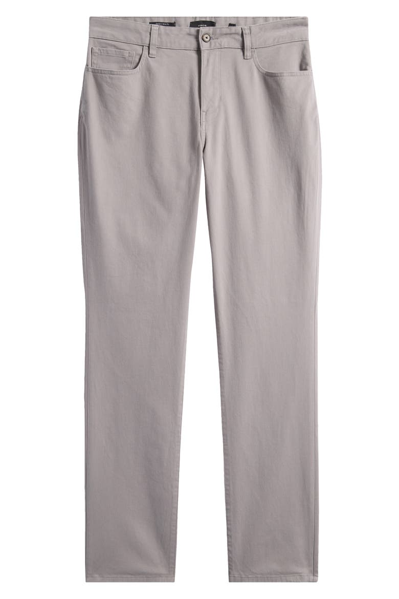 Dylan Slim Fit Peached Stretch Cotton Pants, Alternate, color, MOUSE