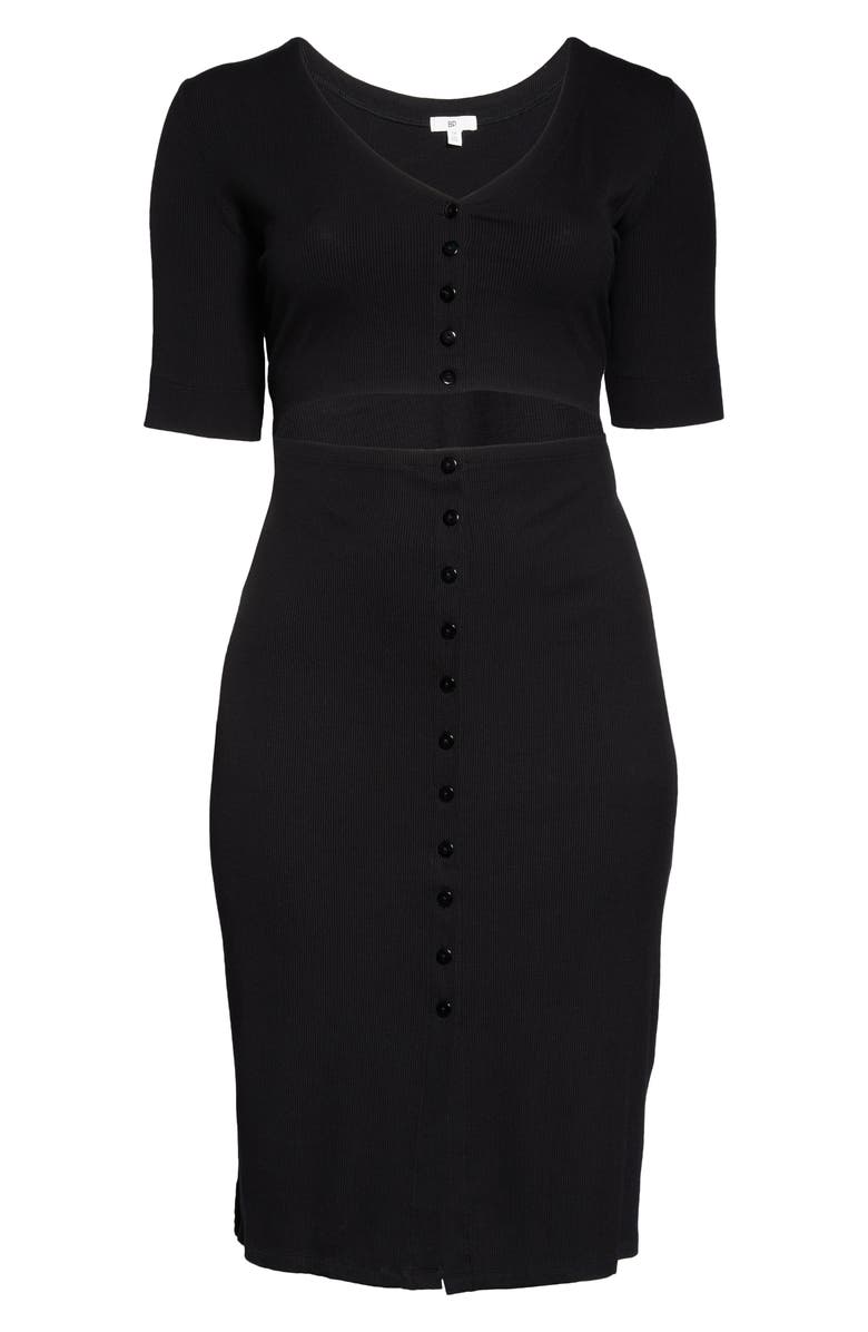 BP. Cutout Rib Dress, Alternate, color, 