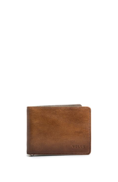 Minimalist Leather Bifold Wallet with RFID Blocking