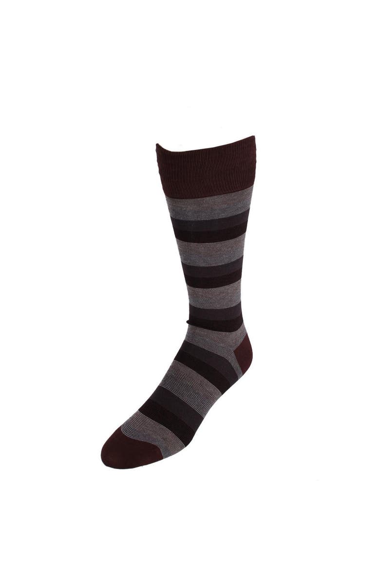 DeadSoxy Men's Thick Stripe Mid-Calf Premium Novelty Dress Socks, Main, color, Multiple
