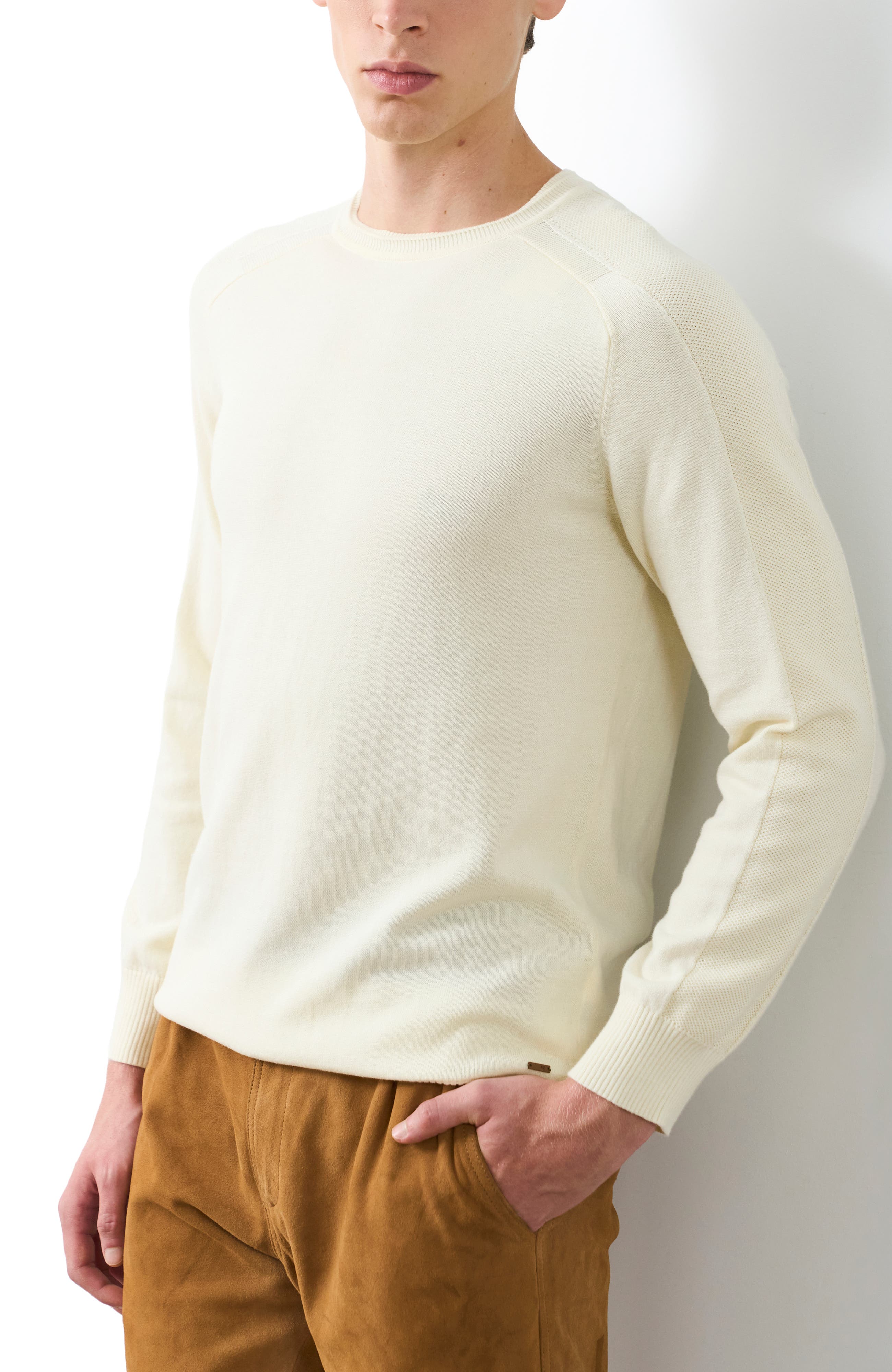 Cotton Knit Sweater With Raglan Sleeves - image 2