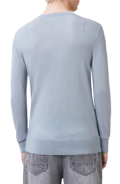 Allsaints Mode Regular Fit Merino Wool Sweater In Willow Blue