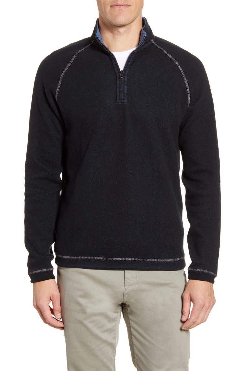 johnnie-O Turner Reversible Quarter Zip Pullover, Main, color,