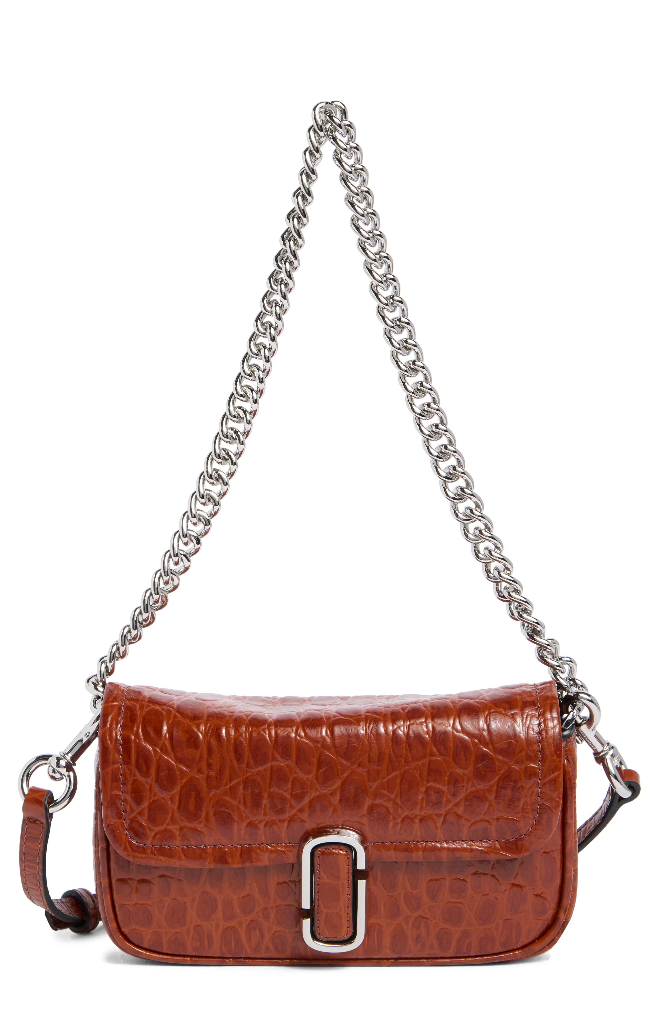 Marc Jacobs The Mini Leather Shoulder Bag, Main, color, 