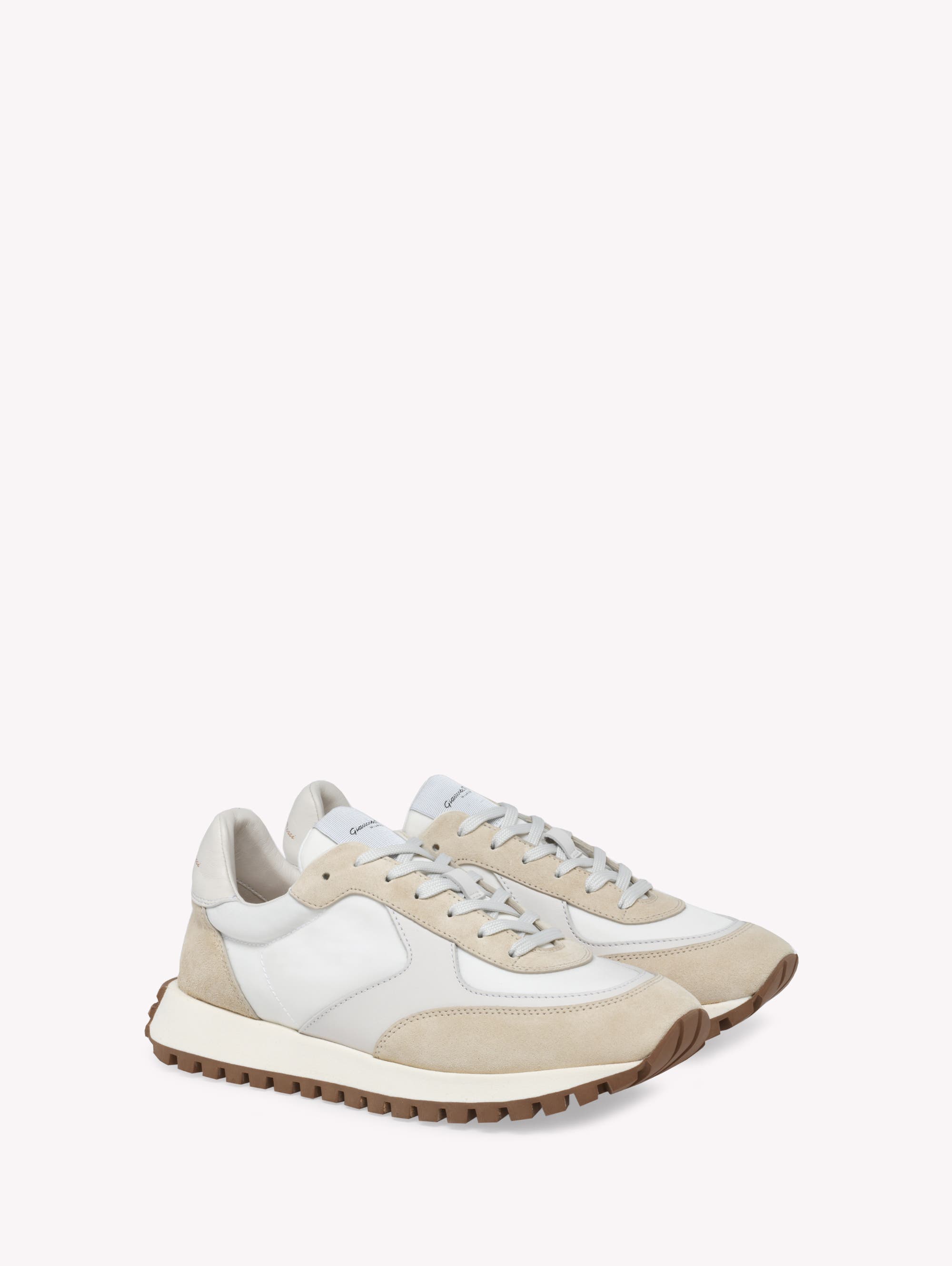 Gianvito Rossi Gravel Sneakers, Alternate, color, White Leather