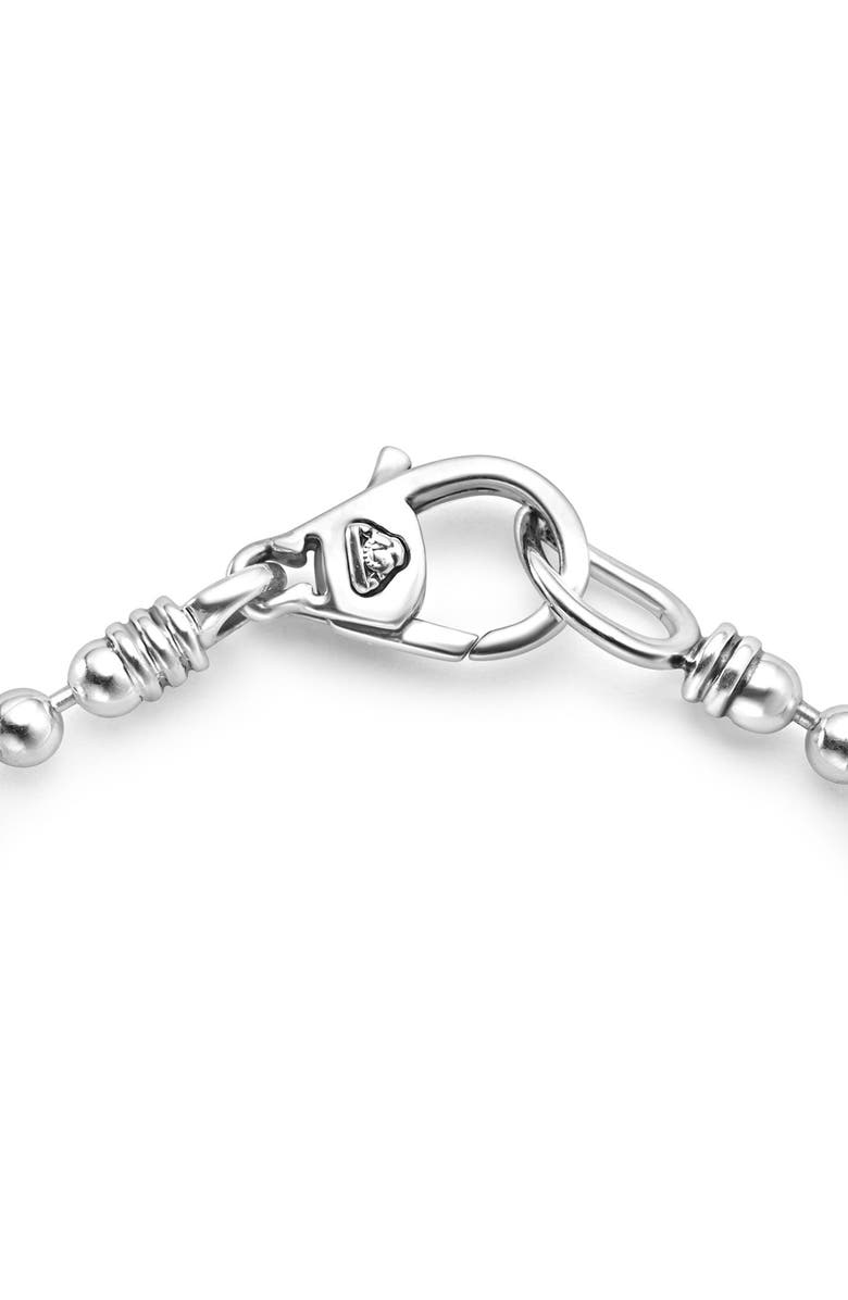 LAGOS Caviar Spark Diamond Bar Chain Bracelet, Alternate, color, Silver