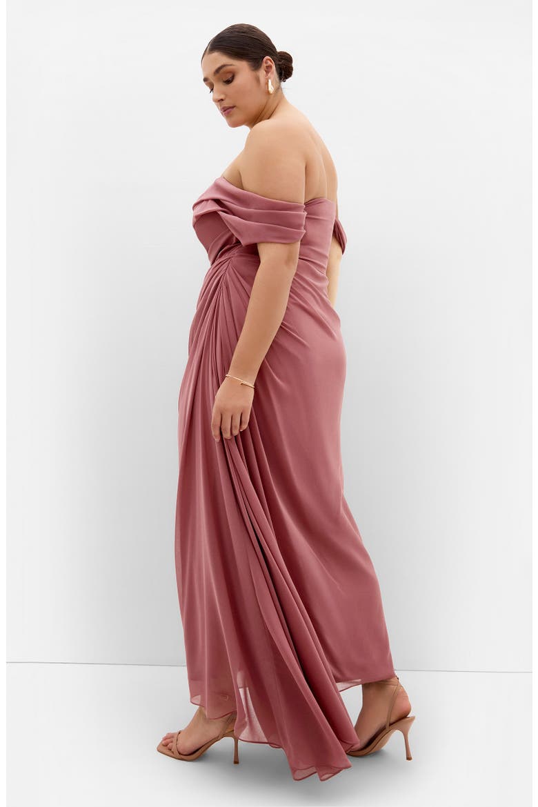Soft Love Off the Shoulder Maxi Dress, Alternate, color, ROSE