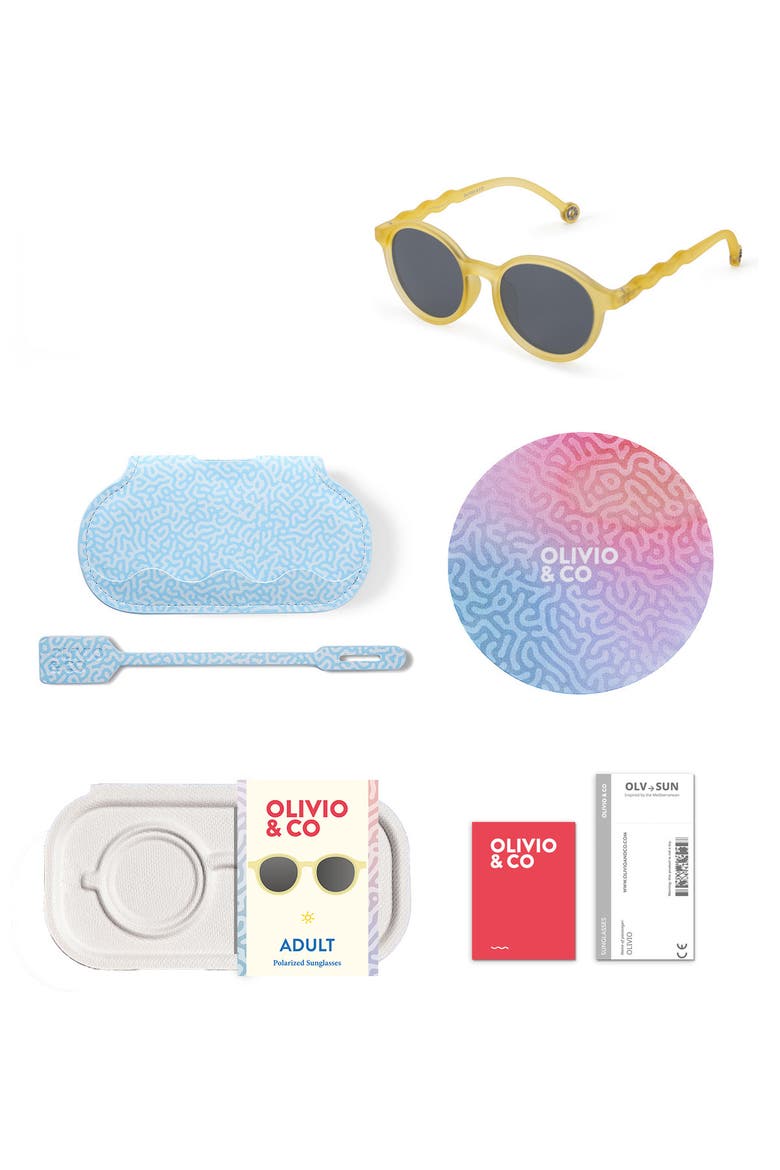 Adult Oval Sunglasses, Alternate, color, Sun Coral