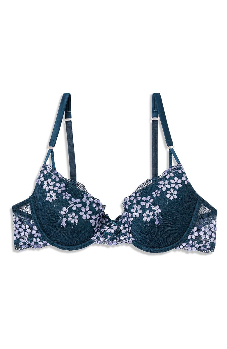 Etam Somptueuse No. 4 Underwire Demi Bra, Alternate, color, Night Blue