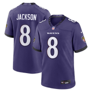 Nike Men's Nike Lamar Jackson Purple Baltimore Ravens Team Game Jersey