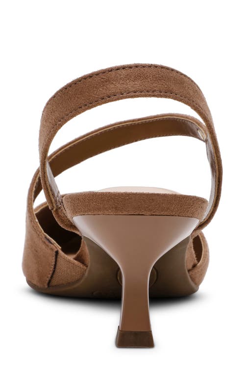 Anne Klein Iman Pointed Toe Slingback Pump In Brown