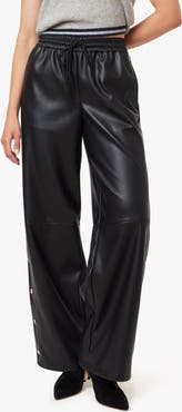 Habitual Faux Leather Track Pants