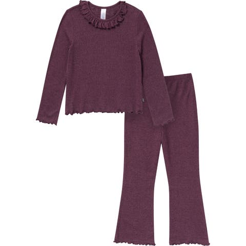 Ruffle Collar Top and Flare Pant Set (Baby)