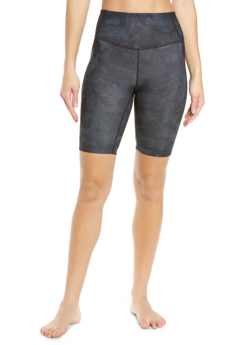 Zella Studio Lite Print Pocket Bike Shorts, Main, color,