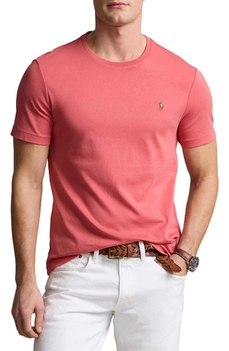 Polo Ralph Lauren Solid Cotton T-Shirt, Main, color, 