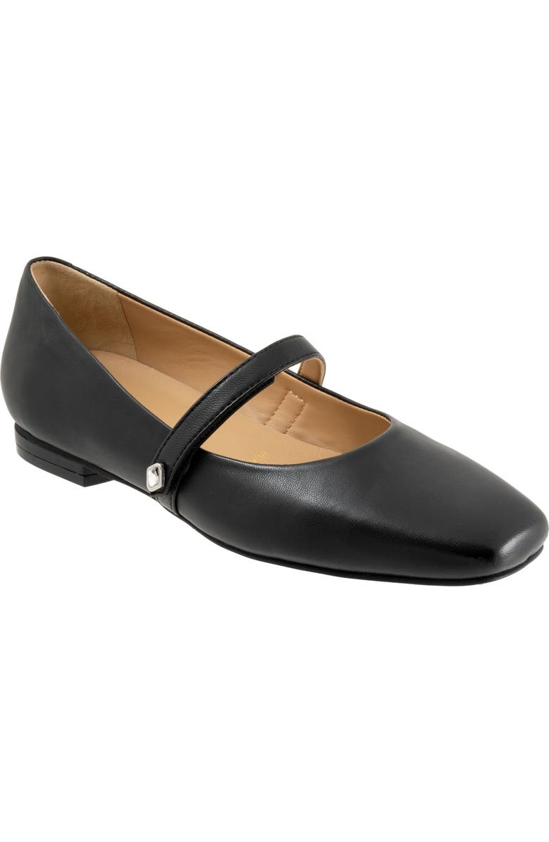 SoftWalk<sup>®</sup> Hazel Mary Jane Flat, Main, color, Black