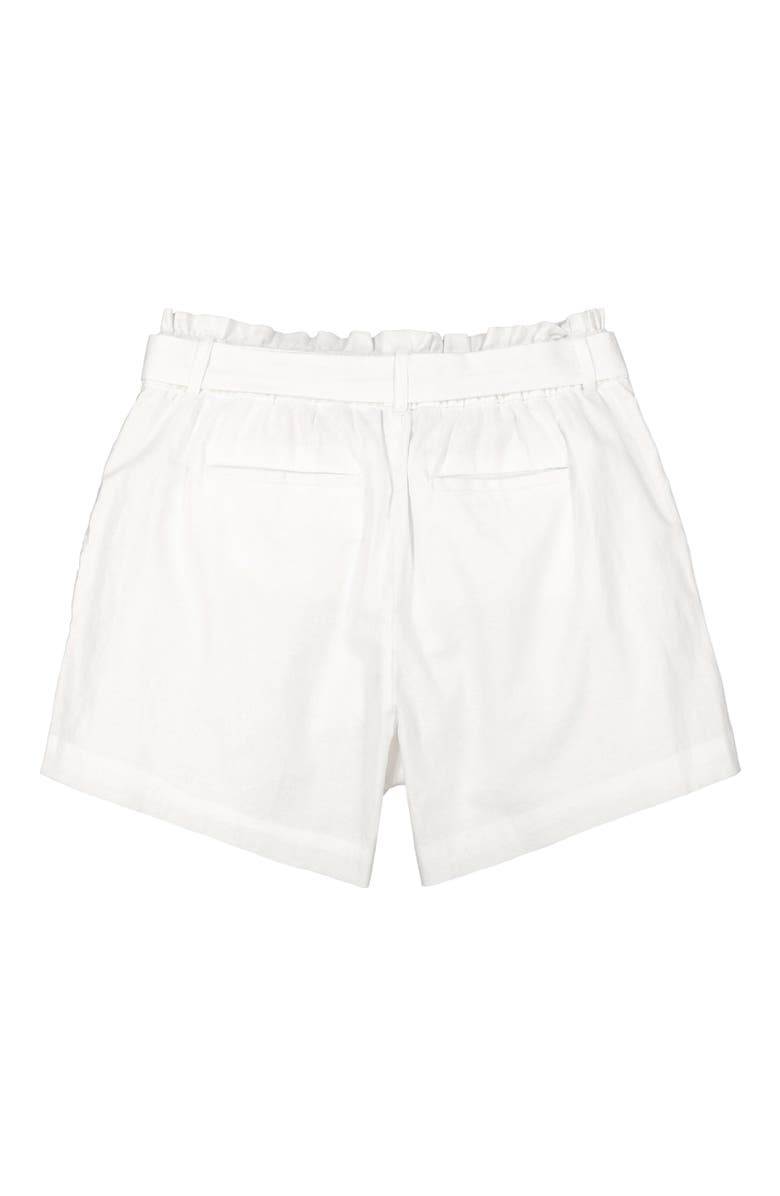 Hope & Henry Womens' Cinched Waist Short, Alternate, color, White Linen