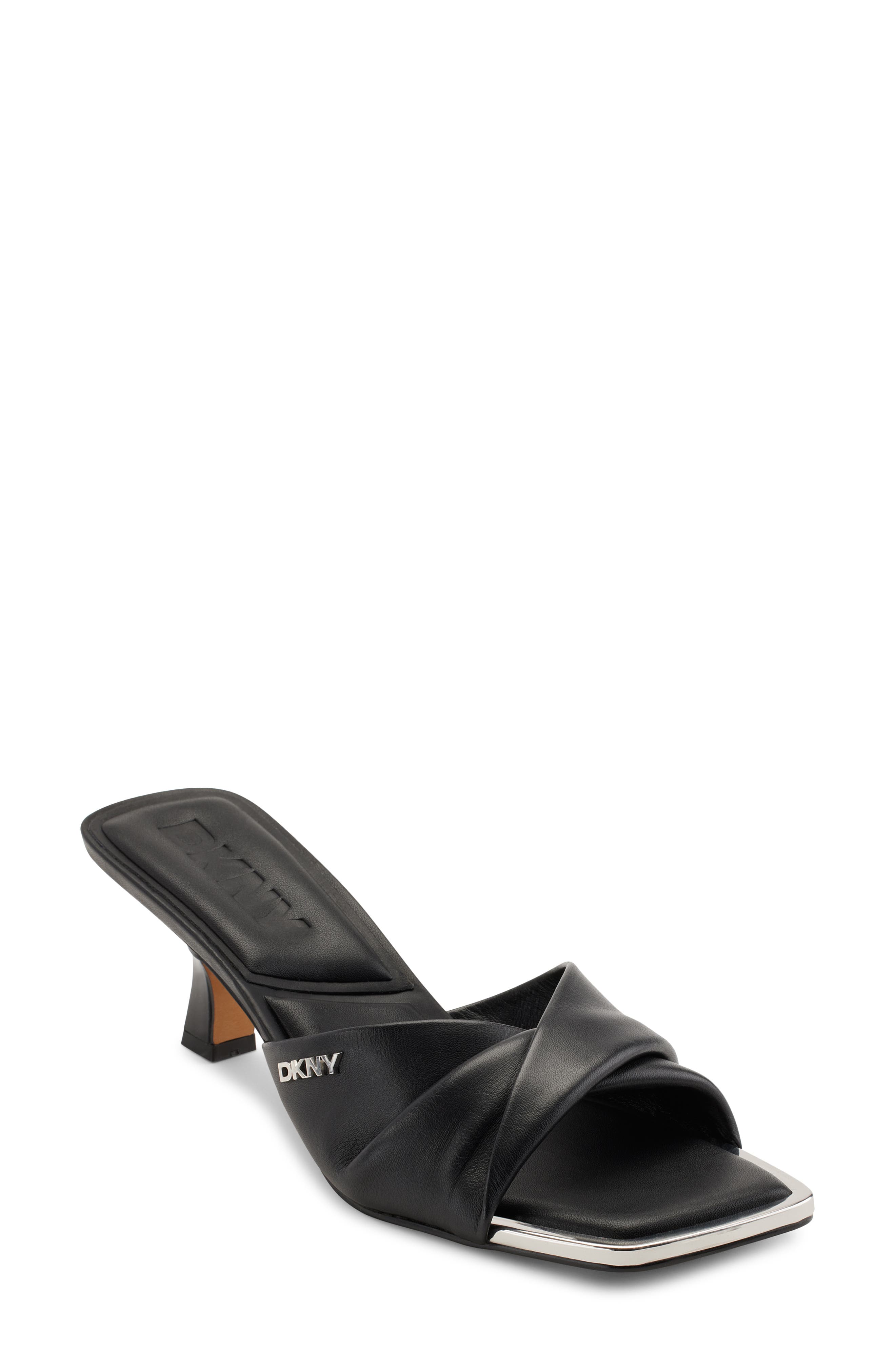 DKNY Twist Strap Kitten Heel Sandal, Main, color, 